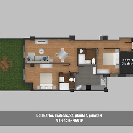 Arts 4 - Private Sunny Terrace & 2 Baths Apartman *